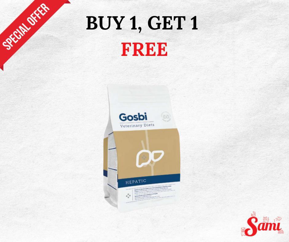 Gosbi Hepatic Dry Food for Dog 2 kg BUY 1 GET 1  FREE