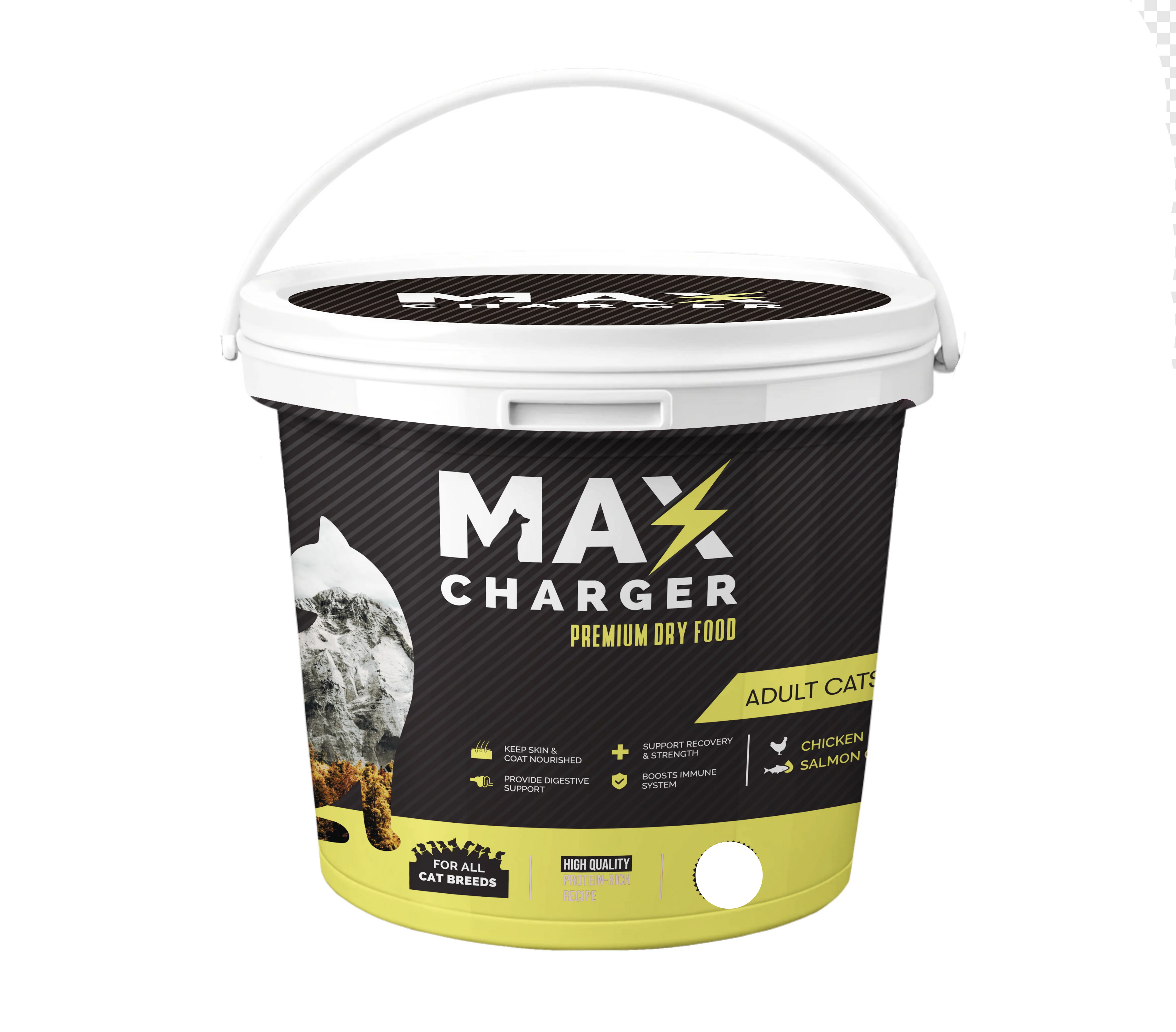 طعام جاف للقطط البالغة ألفا بالدجاج 1 كجم