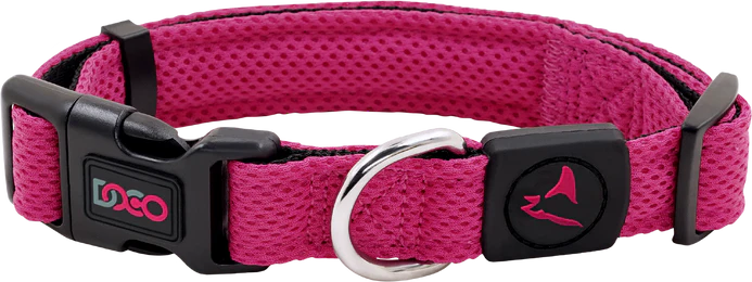 DOCO Small Pink Mesh Dog Collar 27 to 37 in 2cm