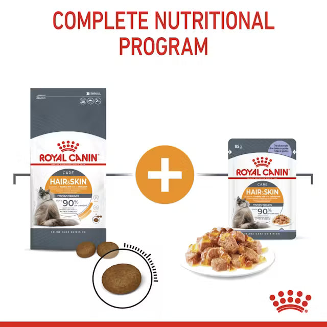 Royal Canin Hair and Skin Care Wet Food Slices in Jelly for Adult Cats 85 gr
