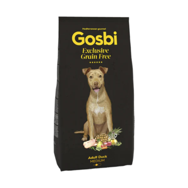 Gosbi Exclusive Dry Food GRAIN FREE for Medium Adult with Duck 12 kg
