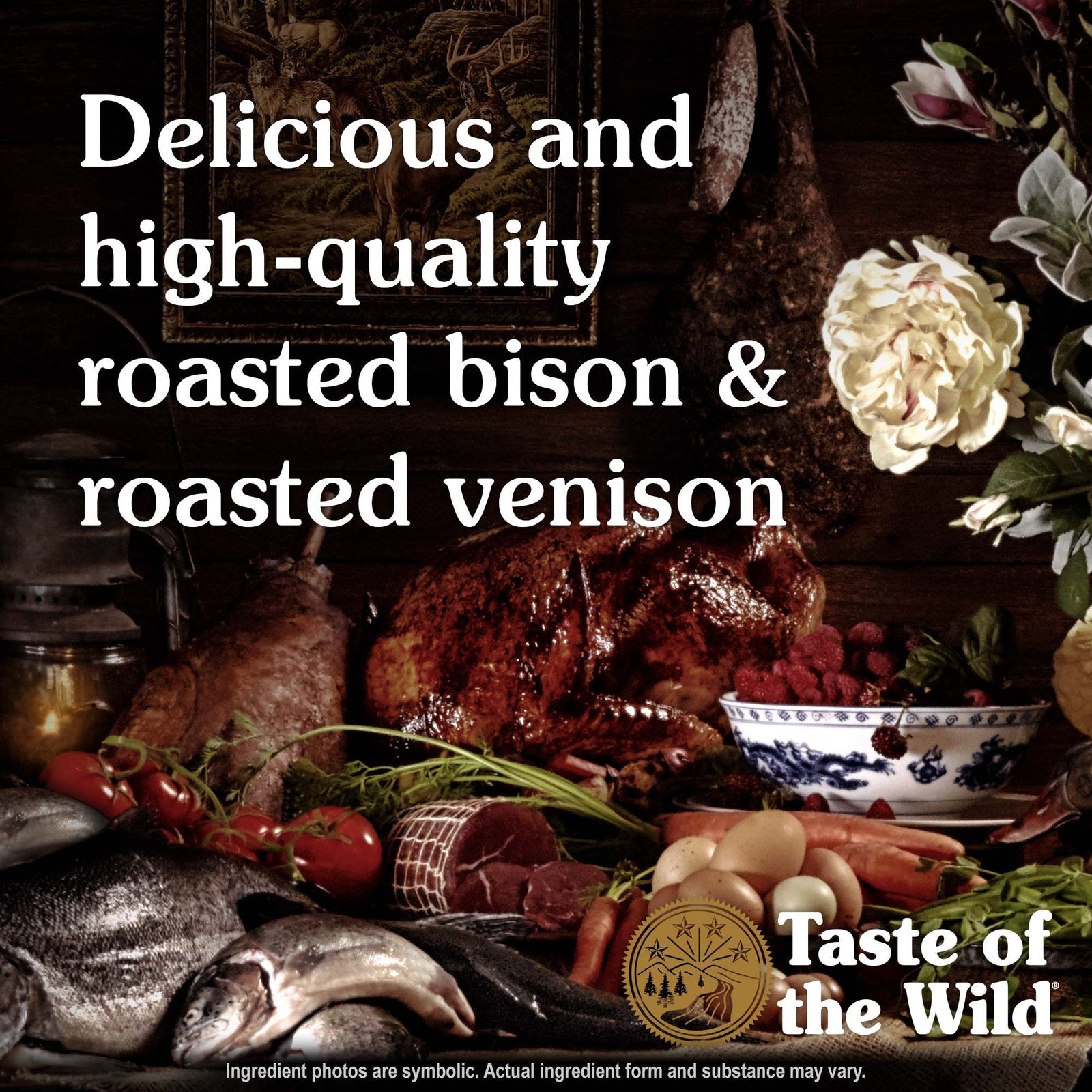 طعام الكلاب الجاف Taste of the Wild High Prairie مع لحم البيسون ولحم الغزال المشوي 2 كجم