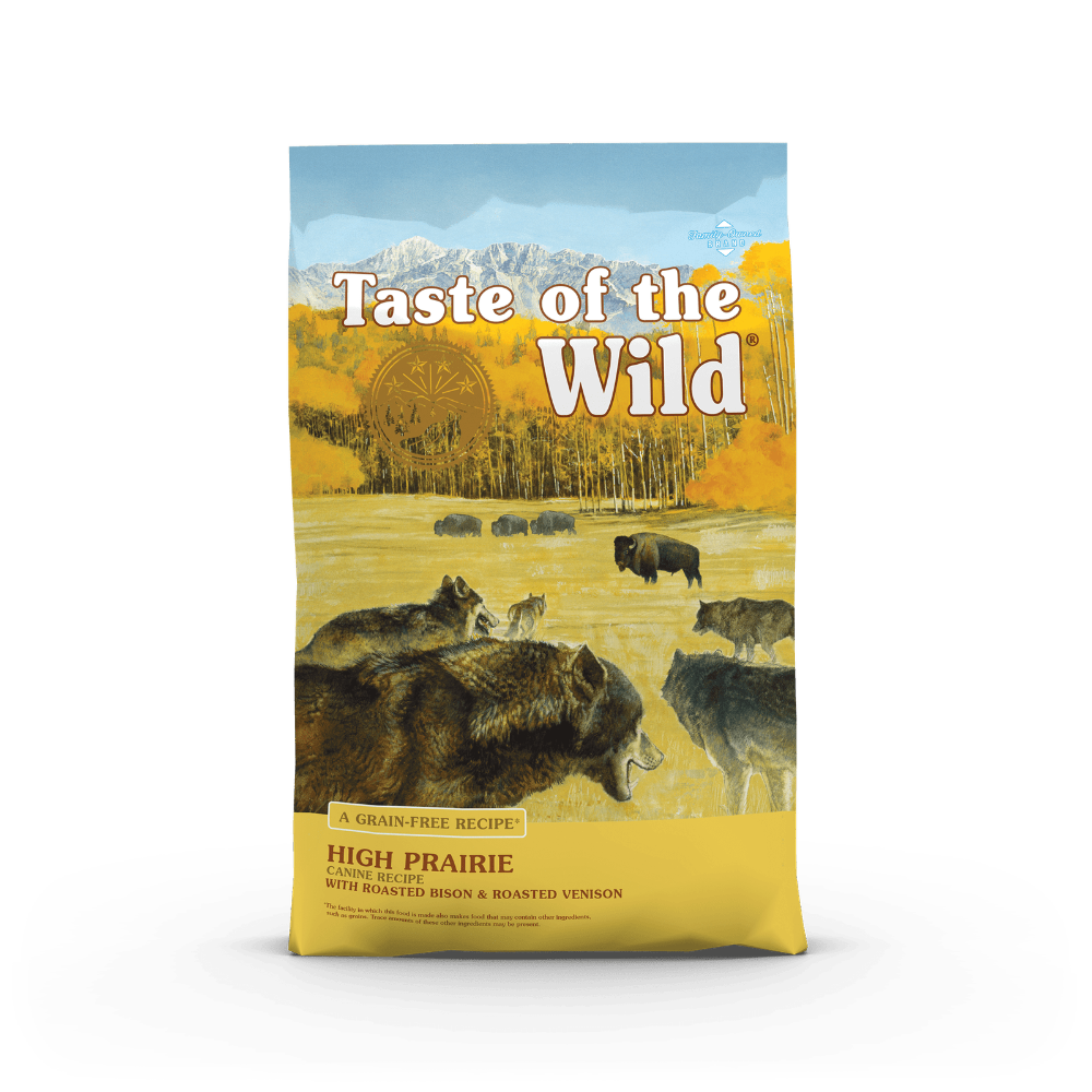 طعام الكلاب الجاف Taste of the Wild High Prairie مع لحم البيسون ولحم الغزال المشوي 2 كجم