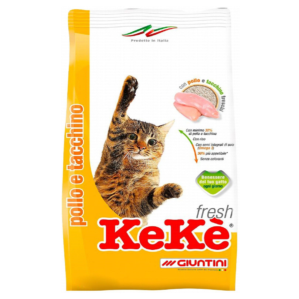 Keke Dry Cat Food with Chicken and Turkey 15 kg
