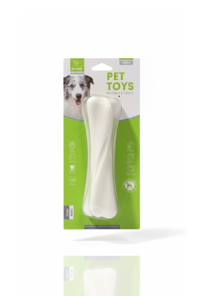 Nunbell Premium Silicone Dog Chew Toy Bone Shape