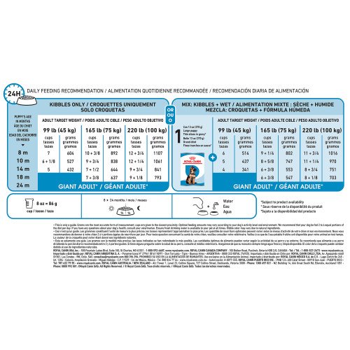 طعام جاف للكلاب من رويال كانين للكلاب الصغيرة من السلالة العملاقة من عمر 8 إلى 24 شهرًا، 3.5 كجم