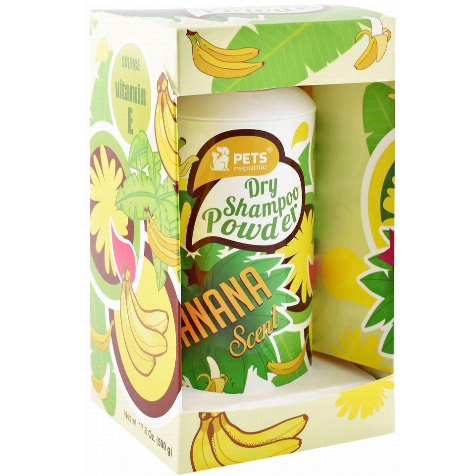 مسحوق شامبو جاف برائحة الموز من بيتس ريبابليك 500 جرام