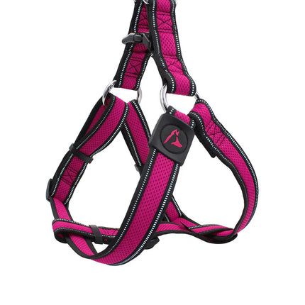 DOCO Small Gray and pink Mesh Dog Harness 43 to 59 in 2cm