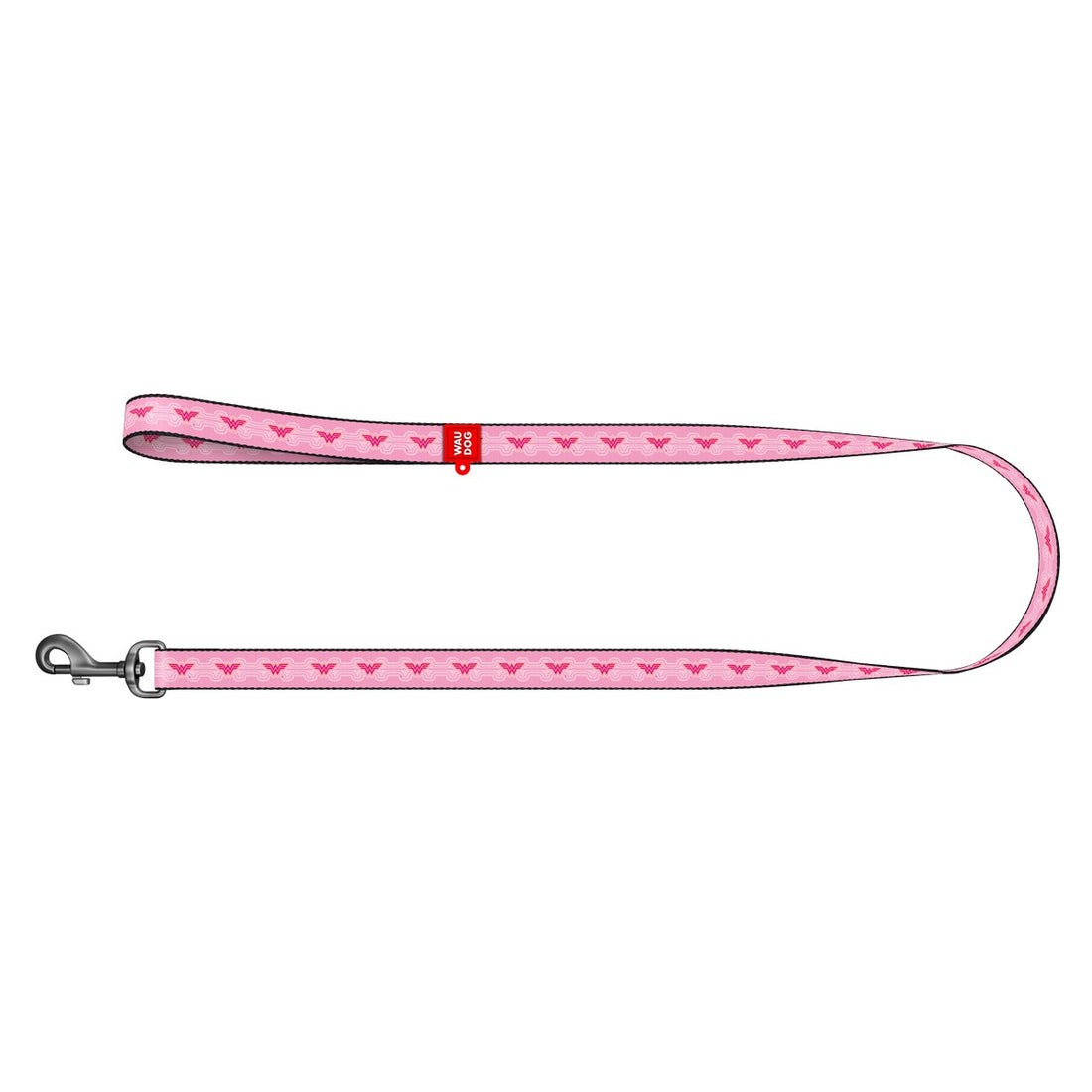WauDog Pink Wonderwoman Print Dog Leash 122 in 2cm