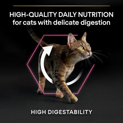 Purina Pro Plan Adult Delicate Digestion Dry Cat Food with Turkey 1.5 kg