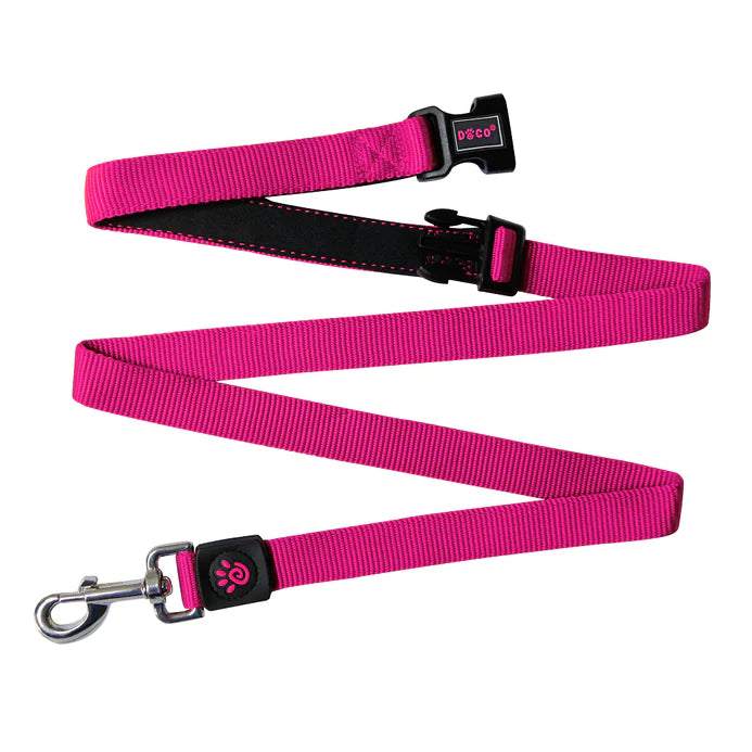 DOCO Large Pink Nylon Dog Leash 180 in 2.5cm