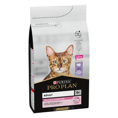 طعام القطط الجاف Purina Pro Plan Adult Delicate Digestion مع لحم الديك الرومي 1.5 كجم 