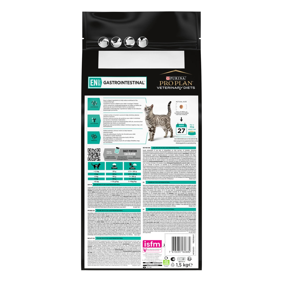 طعام جاف Purina Pro Plan Delicate Digestion بالدجاج للقطط البالغة المعقمة 1.5 كجم 