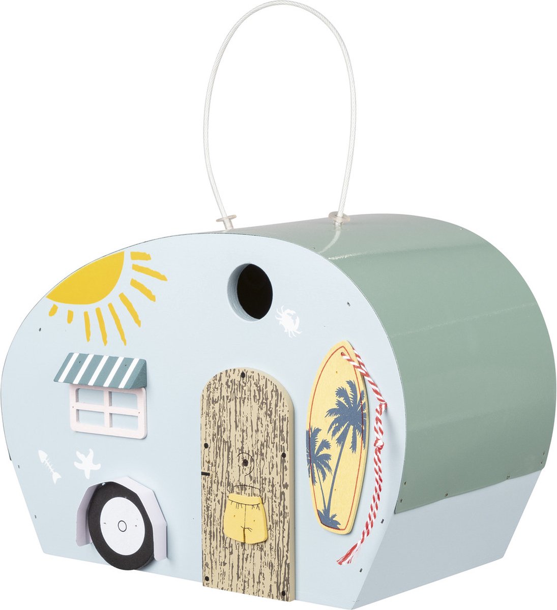 Zoofari Wooden Bird Feeder Hanging on the Window