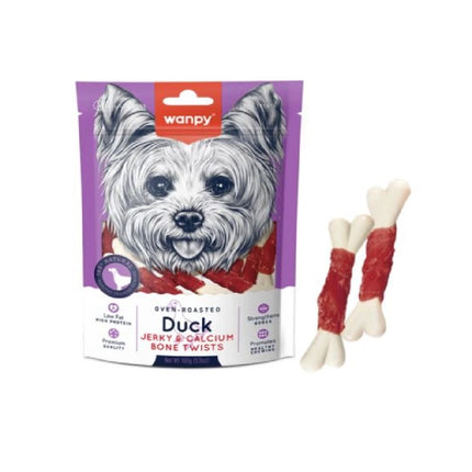 Wanpy Dog Treats Duck Jerky Calcium Bone