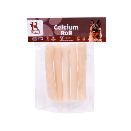 Rich Beef Calcium Roll Dog Treats 5 per pack