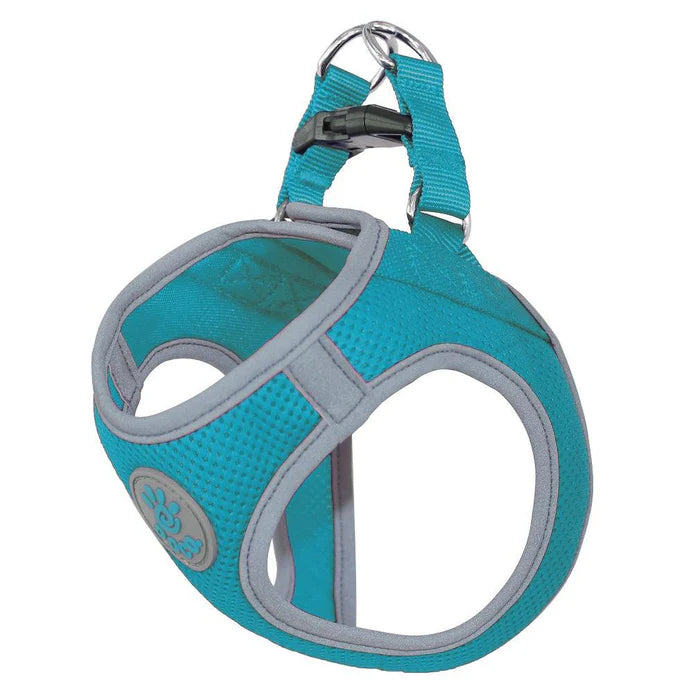 DOCO Large Turquoise and Gray Reflective Net Mesh Harness 47-50cm