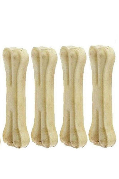 Nunbell small White 4 Bone Shape Chew Dog Toy