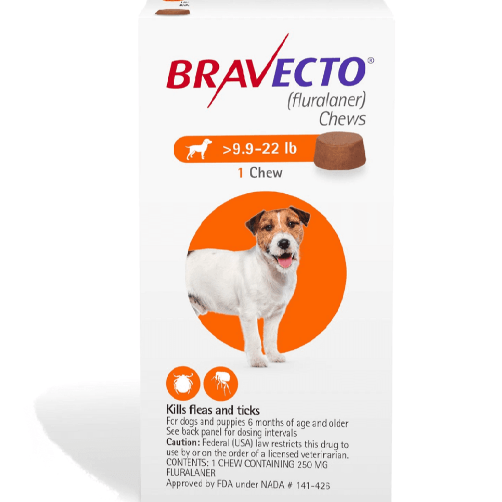 Bravecto Chewable Tablet Fluralaner For Dogs 4.5-10 Kg