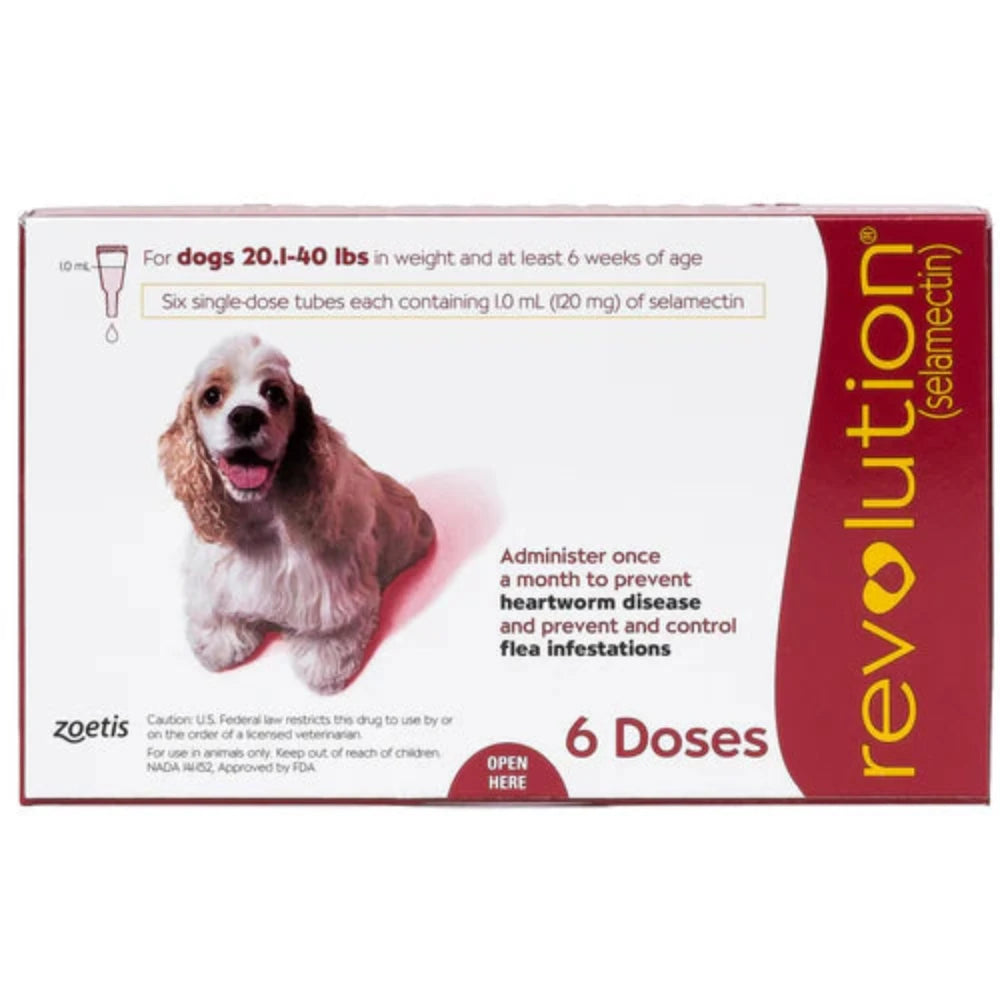 Revolution Flea and Heartworm Disease Treatments for Dogs 10 to 20 kg