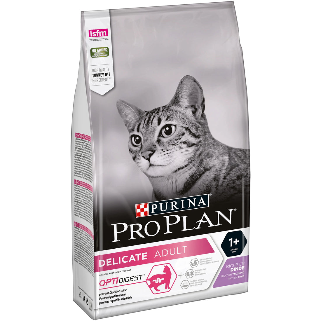 Purina Pro Plan Adult Delicate Digestion Dry Cat Food with Turkey 1.5 kg