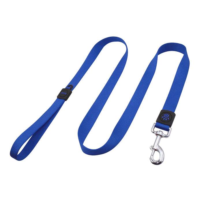 DOCO Signature Large Blue Nylon Dog Leash 120 in 2.5cm