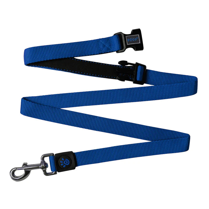 DOCO Medium Blue Nylon Dog Leash 180 in 2 cm