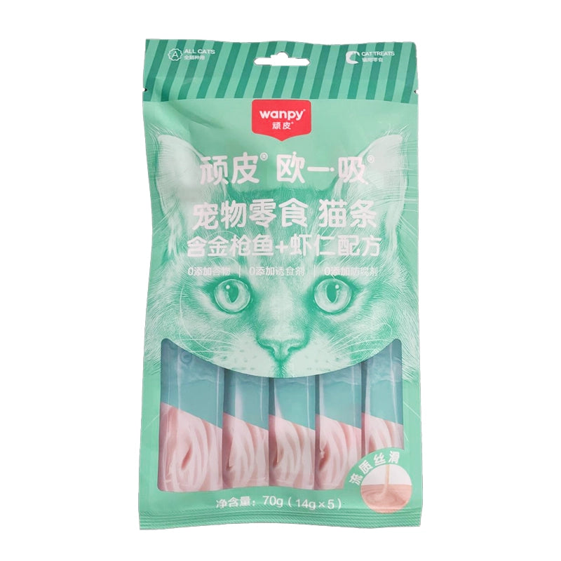 Wanpy Creamy Treat With Tuna And Shrimp 5 in 14 gr
