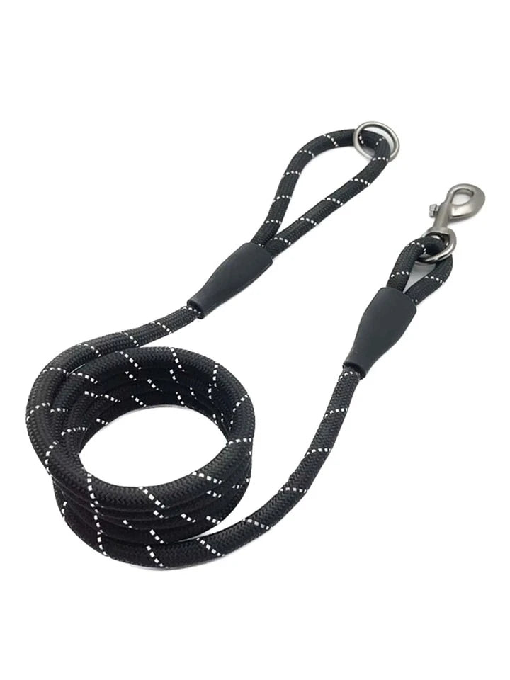 Hello mickey black Reflective Rope Dog Leash 100 cm