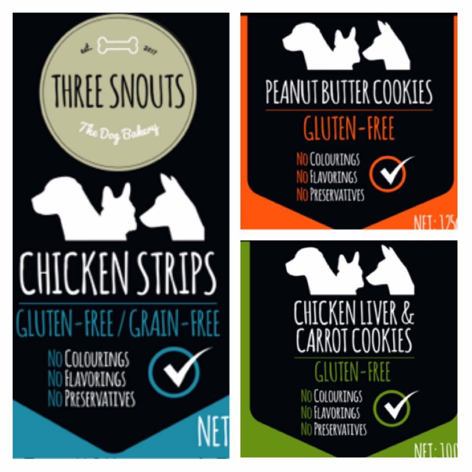 Three Snouts Turkey Strip Pet Treats 75 gr