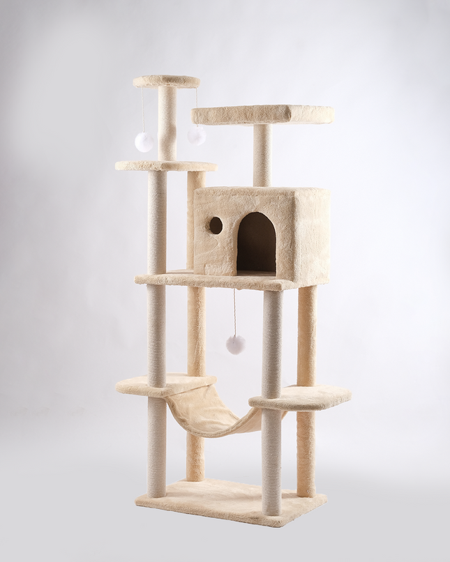 Cat Tree Platform With Indoor Scratches And Posts Large