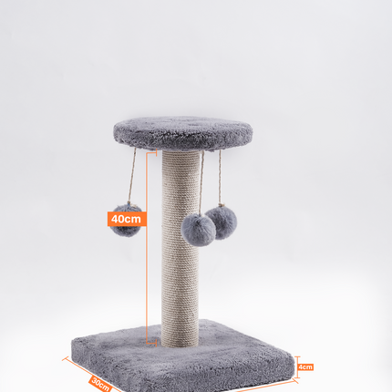 منصة شجرة القطط مع خدوش داخلية وأعمدة مقاس XX صغير