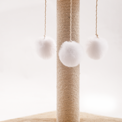 منصة شجرة القطط مع خدوش داخلية وأعمدة مقاس XX صغير