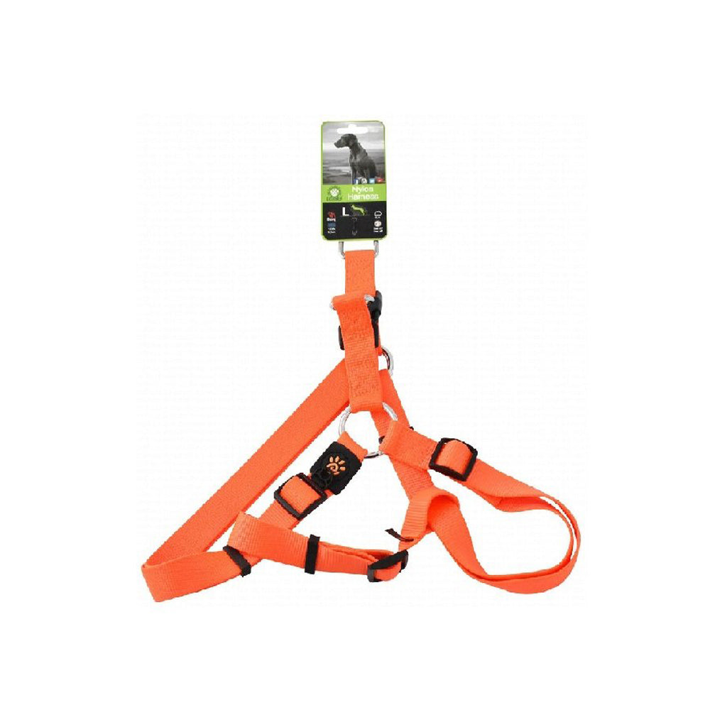 Doco Large Orange Nylon Dog Harness 2.5 in 65 to 99 cm