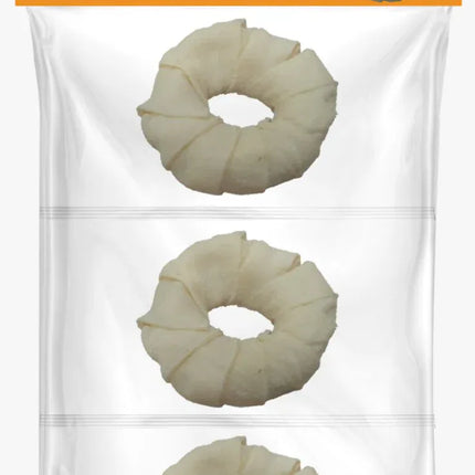 orgo Dog Orgo Rawhide Donuts For Dog Dental Oral Care 3 PC Small