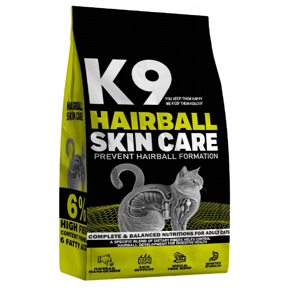 K9 Anti-Hairball Dry Food for Adult Cats 2 kg