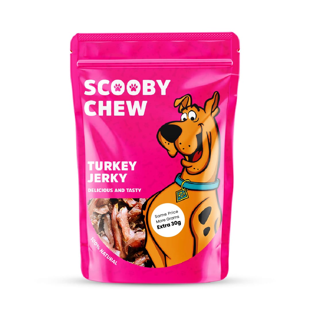 Scooby Chew Turkey Jerky  Dog Treats 120 gr