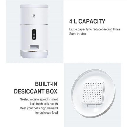 Smart Automatic Pet Feeder with Camera and App  4L