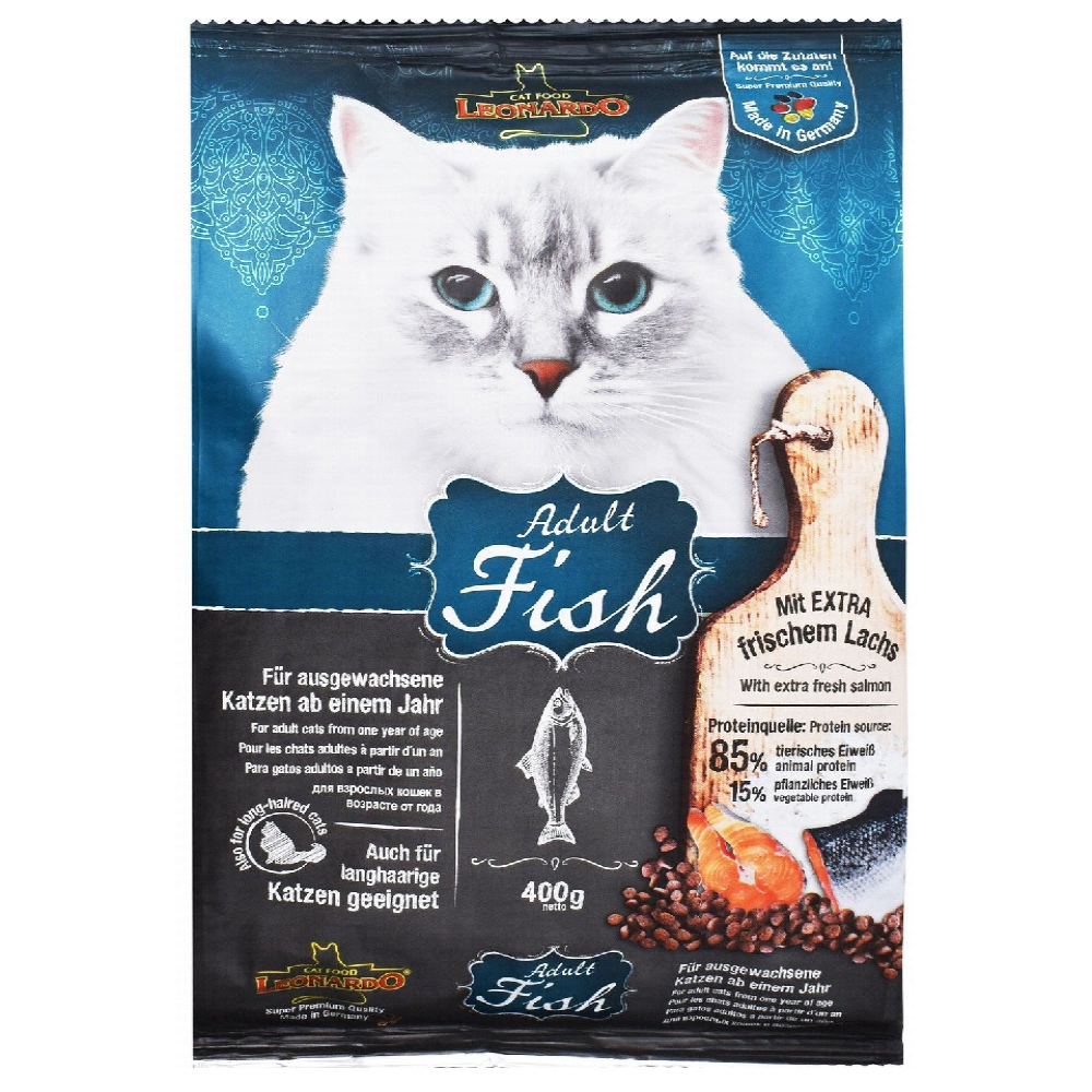 Leonardo Dry Food with Fish for Adult Cats 400 gr