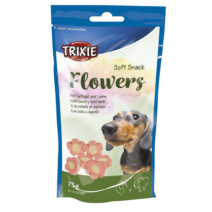 Trixie Soft Flower Shape Dog Treats with Chicken And Lamb 75 gr
