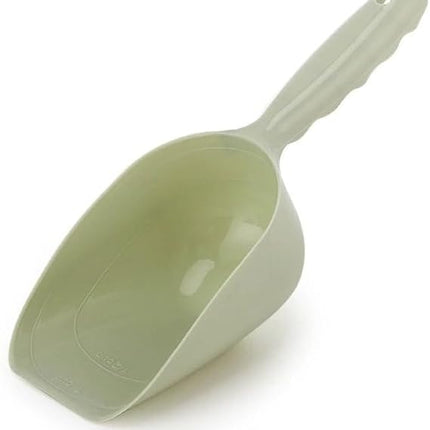 Multifunctional Plastic Pet Food Scoop Large Capacity Feeding Shovel Green