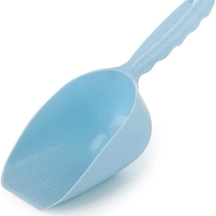Multifunctional Plastic Pet Food Scoop Large Capacity Feeding Shovel Blue