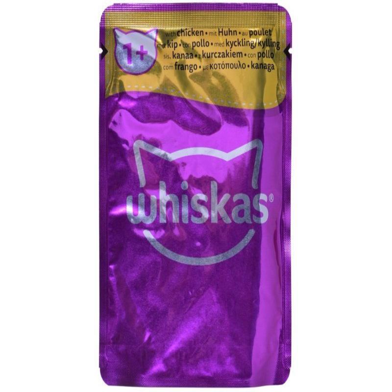 Whiskas Wet Cat Food with chicken for Adult Cats 80 gr