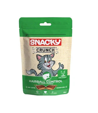 Snacky Crunch Hairball Control Cat Treats with Chicken for Adult Cats 60 gr