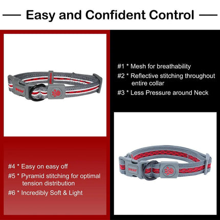 طوق كلب كبير من النايلون الأسود من دوكو مقاس 46 إلى 66 بوصة 2.5 سم
