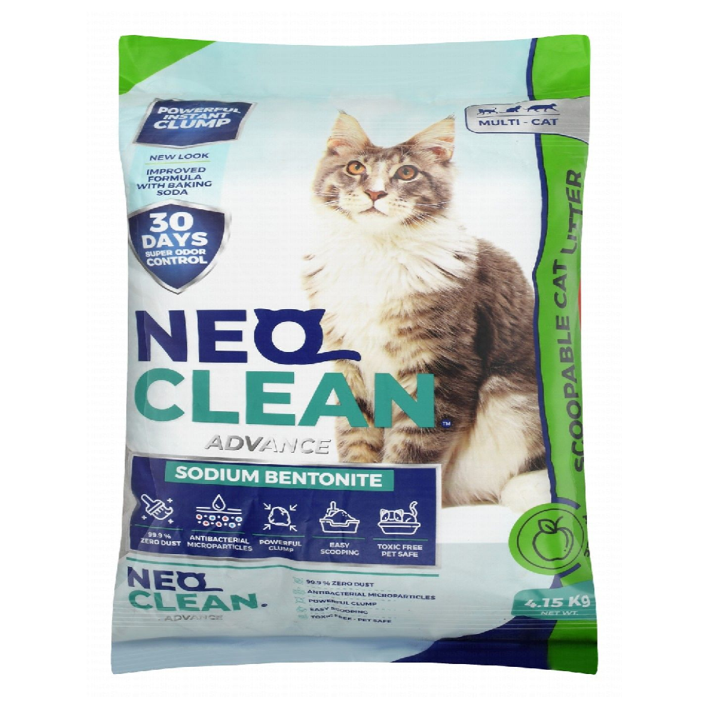 Neo Clean Advance Sodium Bentonite Clumping Cat Litter Apple Scent 4.15 kg