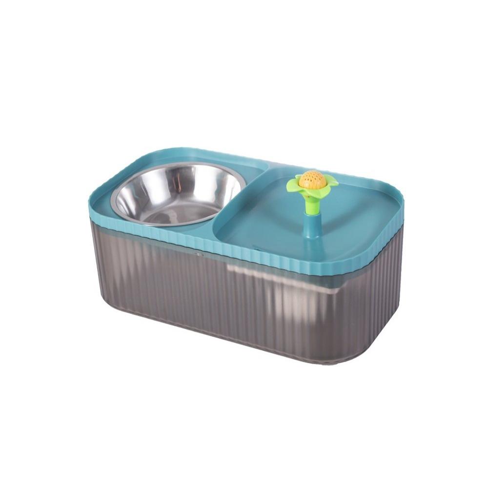 Pet Double Bowl Water Dispenser fountain colr powder