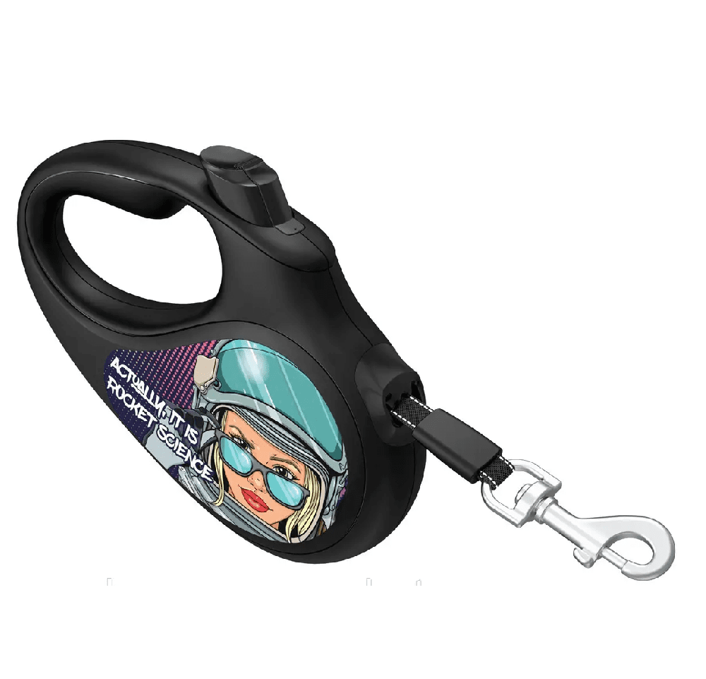 WAUDOG Retractable Large Leash With Unique Rocket Science 2.0 Design