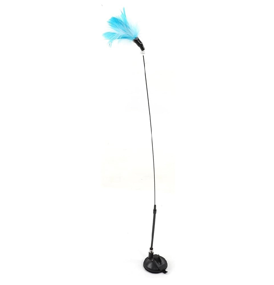 Hello Mickey Cat Feather Stick, High Elasticity Wand Steel Wire