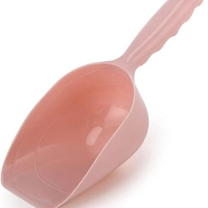 Multifunctional Plastic Pet Food Scoop Large Capacity Feeding Shovel Pink